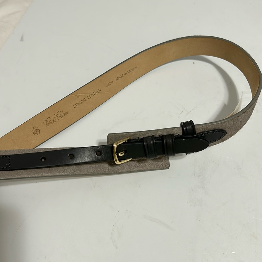 BROOKS BROTHER GENUINE  LEATHER BELT